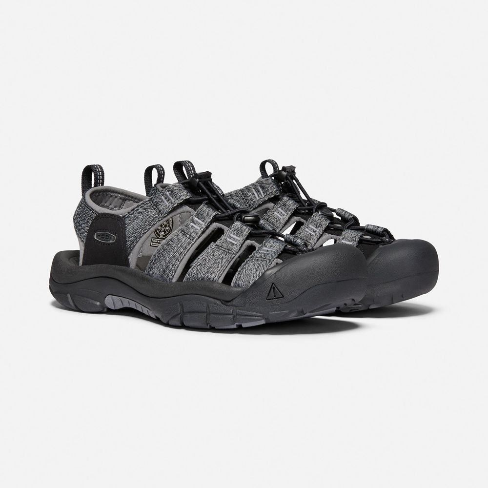 Keen Outdoor Sandalet Erkek Siyah/Gri - Newport H2 - Türkiye DWUT70259